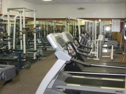 Recreation center fitness room